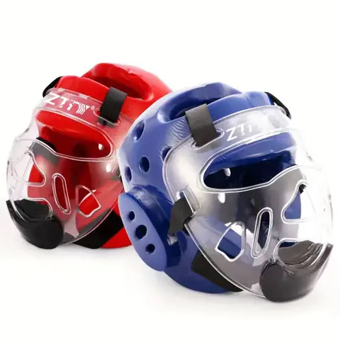 Professional taekwondo head protector MMA helmet muay thai boxing Face Mask taekwondo karate guard head WTF kickboxing