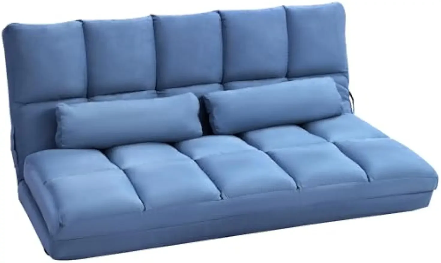 

Диван-стул напольный, раскладной диван-кровать, гостевой шезлонг с 2 подушками, регулируемая спинка и подголовник, 51,25 л