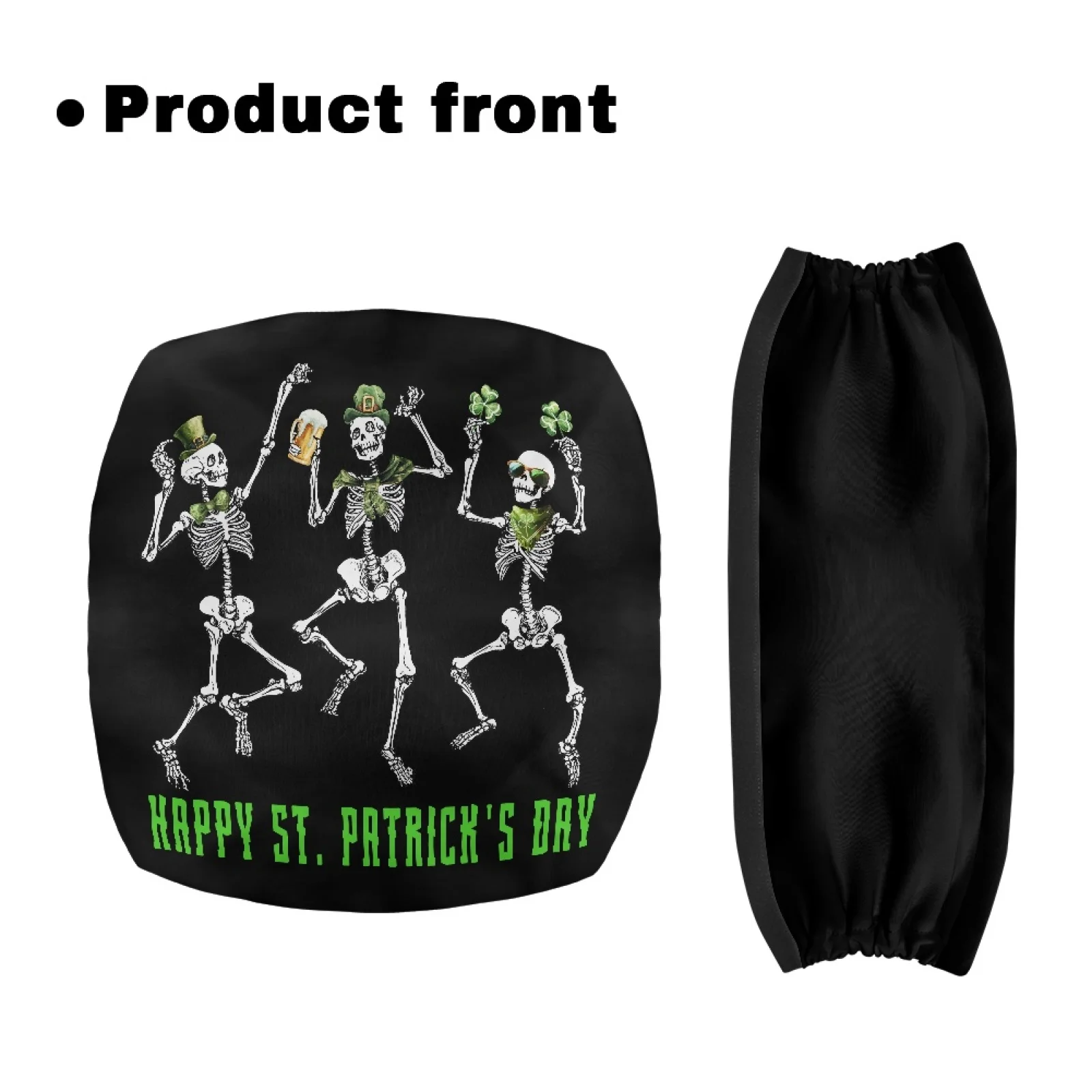 Coloranimal St. Patrick's Day Green 2 Pcs Walker Seat Set Seat & Backrest Cover Set for Ladies Streets