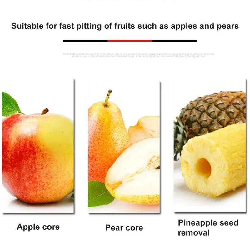 Stainless Steel Apple Corer Fruit Seed Core Remover Pear Apple Corer Seeder Slicer Knife Kitchen Gadgets Vegetable Tools