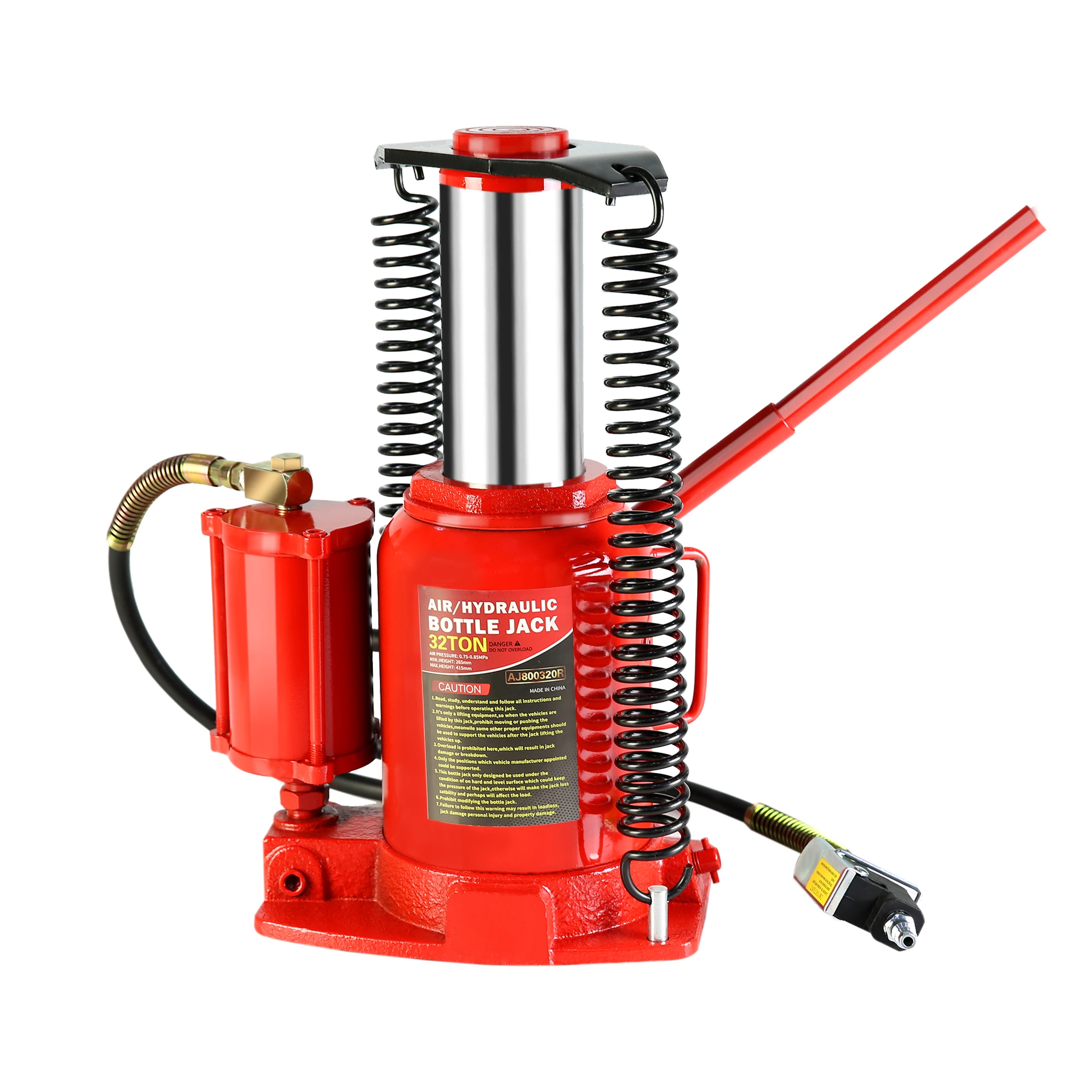 32-Ton Hydraulic Bottle Jack Air-Operated Bottle Jack Lift Portable Low Profile Manual Jack Air Jack With Handle