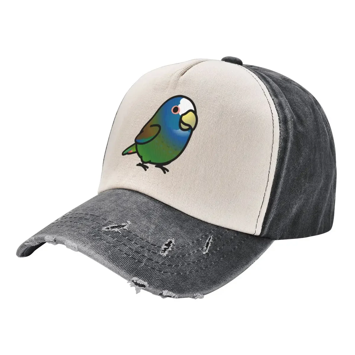 Chubby White-capped, White-crowned Pionus Parrot Baseball Cap Kids Hat black New Hat Mountaineering Caps Male Women's