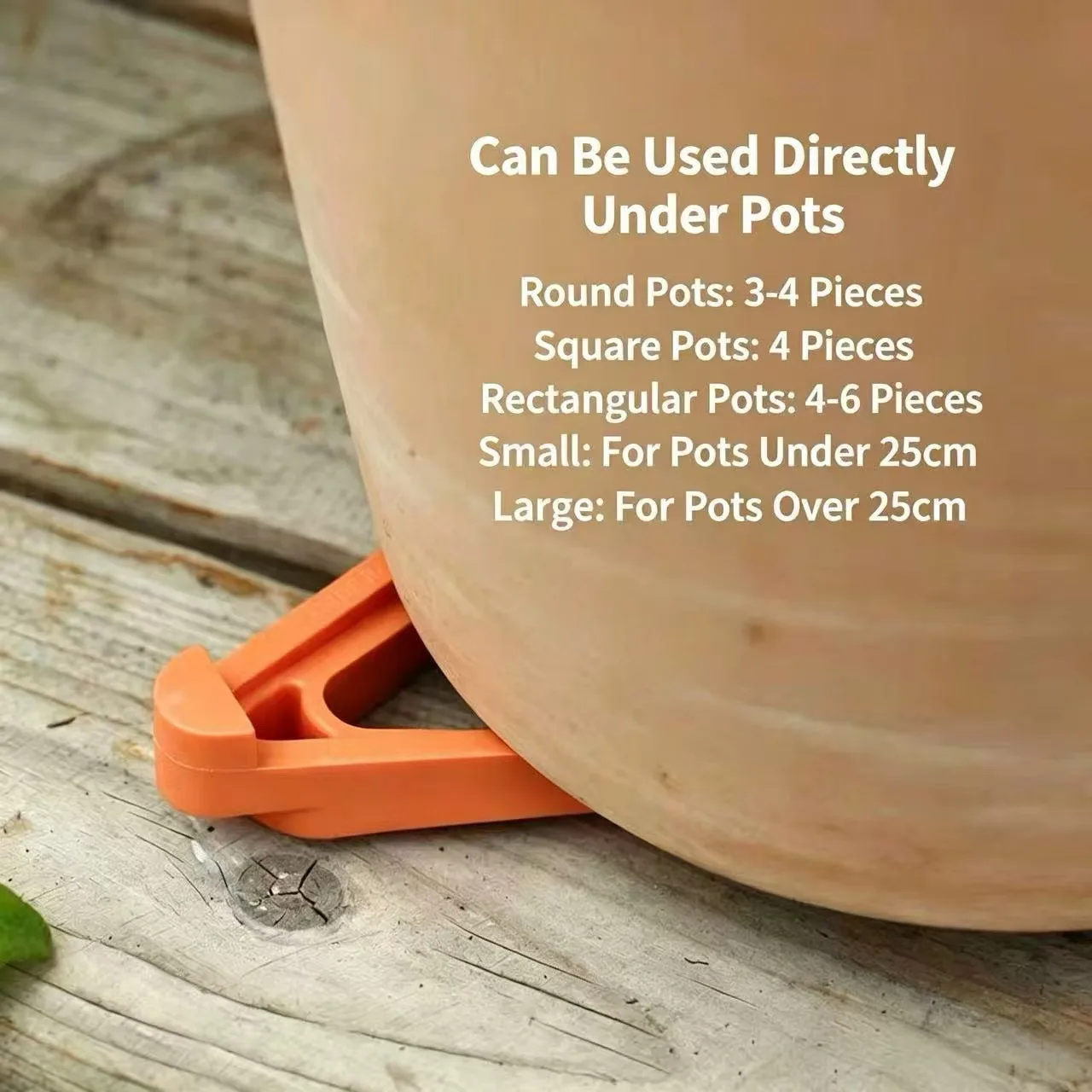 Breathable Garden Flowerpot Foot Pad Ventilated Base Support Prevents Root Rot Raises Flowerpot Modular Design for Plant Health