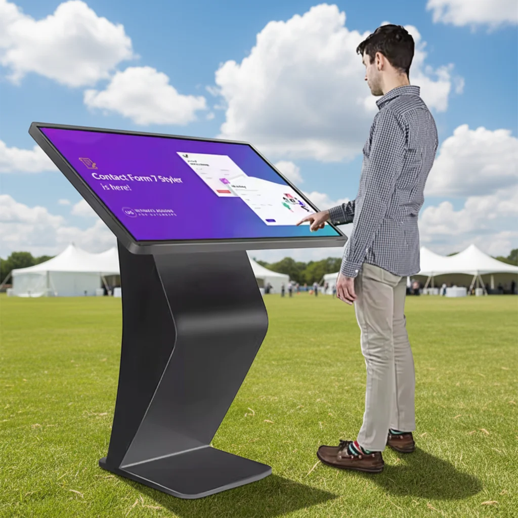 86-Inch Self-Service Digital Horizontal LCD Interactive Touch Screen Indoor Information Kiosk For Shopping Mall & Retail Store