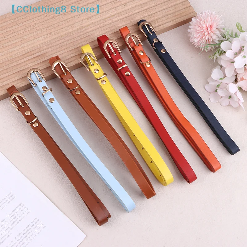 Multi-Colored 105CM PU Belts For Women Thin Adjustable Strap With Pin Buckle For Jeans And Summer Dresses Casual Belt【AliS8】