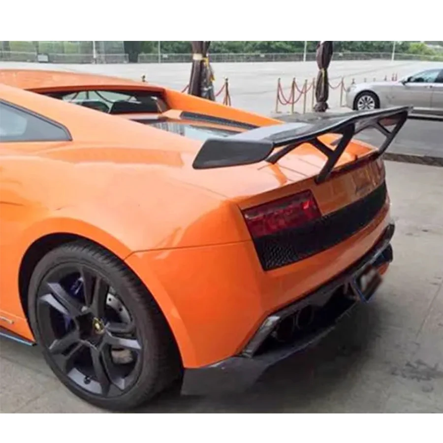 For Lamborghini Huracán Gallardo LP550 LP560 LP570 550 560 Carbon Fiber Tail fins Rear Spoiler Car Wing Car Accessories body kit view 4