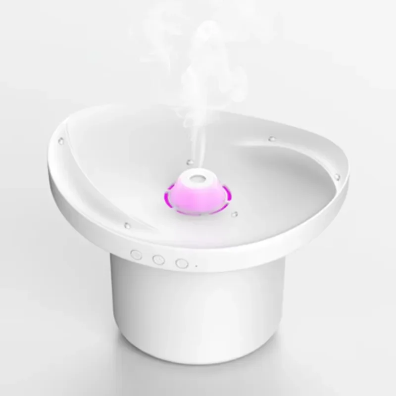 Lotus design smart humidifier watch can move water droplets, play Bluetooth music, 7-color light therapy to relax