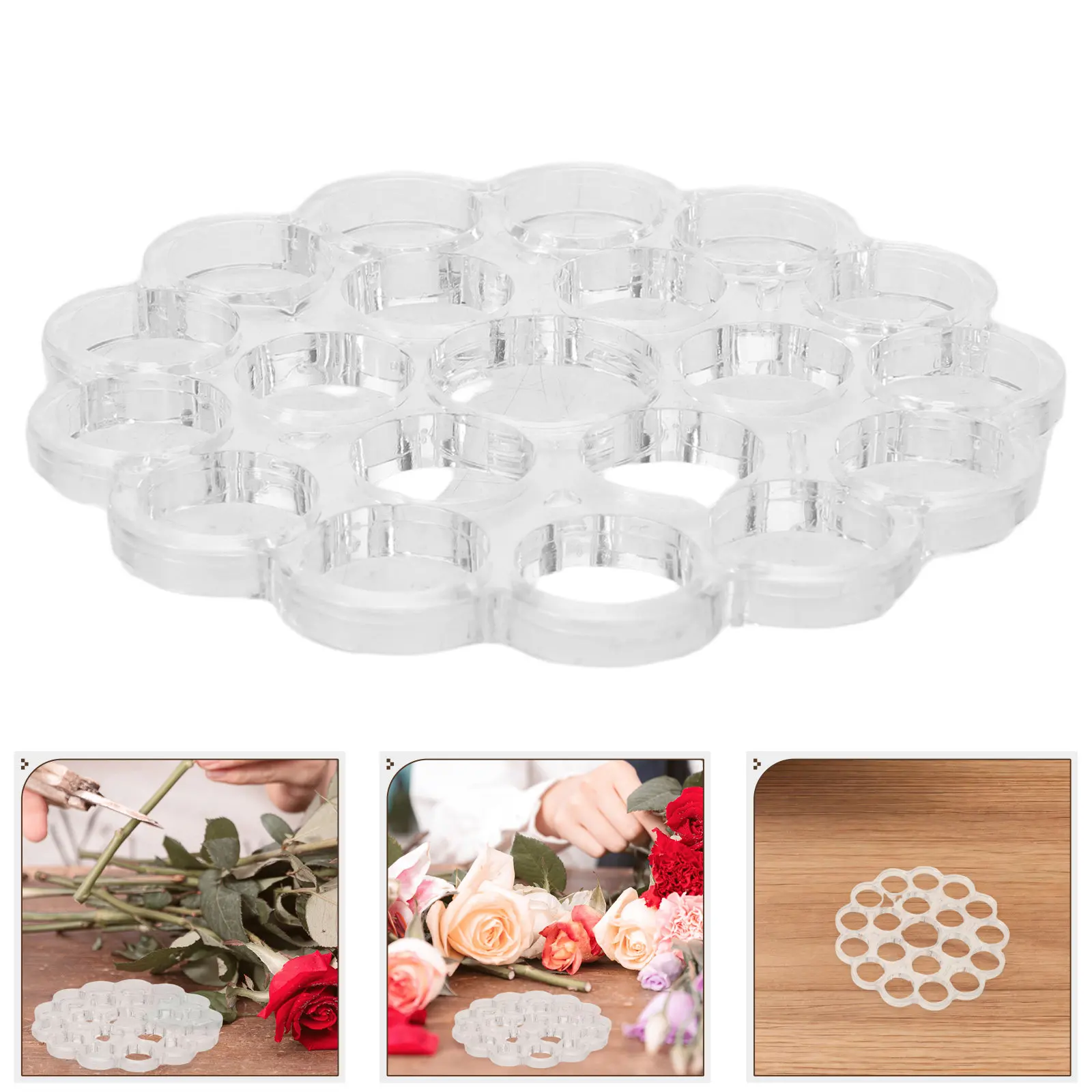 2Pcs Spiral Flower Arranger Ring Vase Grid Insert Flower Stem Separator for DIY Floral Design Tool Modern Ikebana Accessory