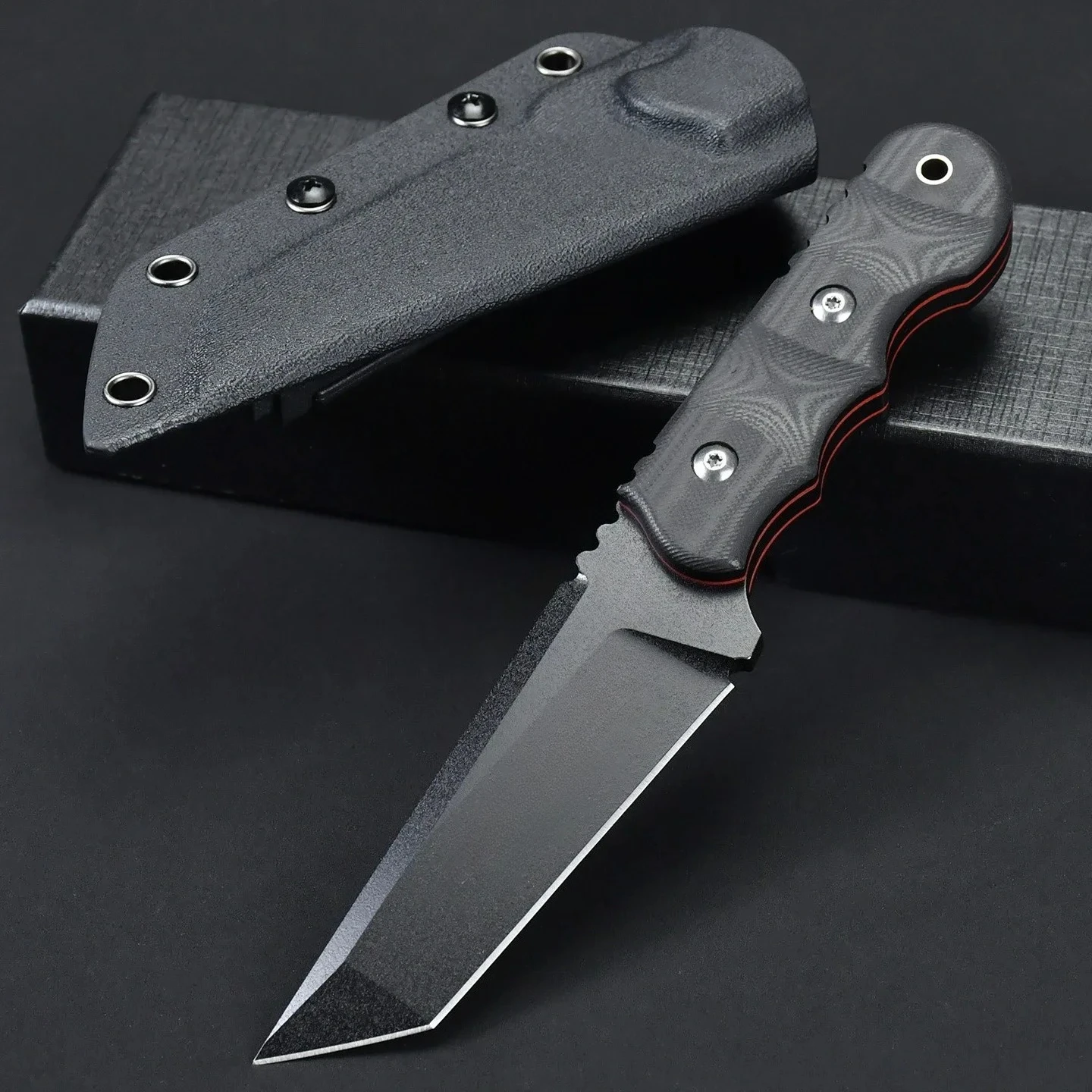 

Усовершенствованный тактический нож 8Cr13Mov Blade G10, прочная ручка для выживания на открытом воздухе, измельчения древесины и универсального использования, мужские подарки