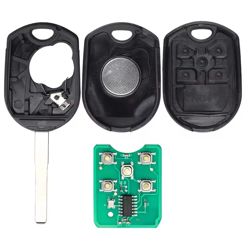 

Автомобильный дистанционный ключ-брелок KEYECU с 3, 4, 5 кнопками, чипом 4D63, частотой 315 МГц/433 МГц для Ford Edge, Escape, Taurus X, Fiesta, C-Max, Focus, OUC6000022