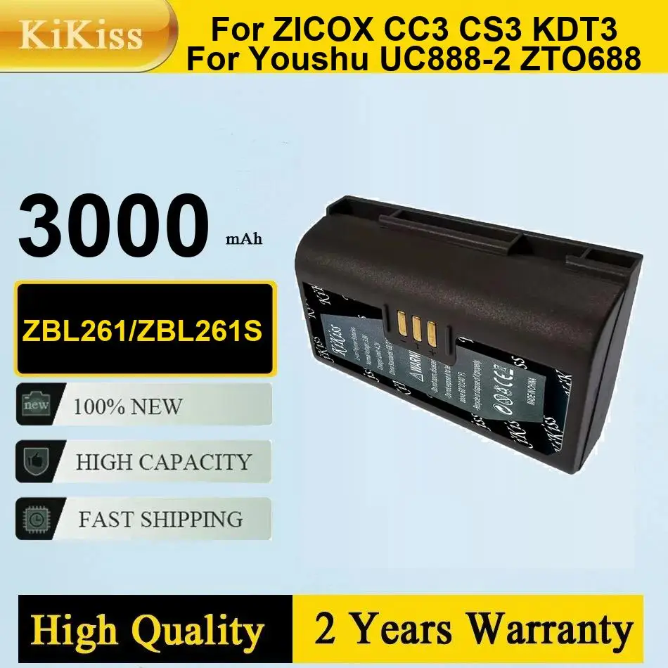 

3000Mah ZBL261/ZBL261S Kikiss Battery For ZICOX CC3 CS3 KDT3 Youshu UC888-2 ZTO688 Replacement Lithium Polymer Bateria
