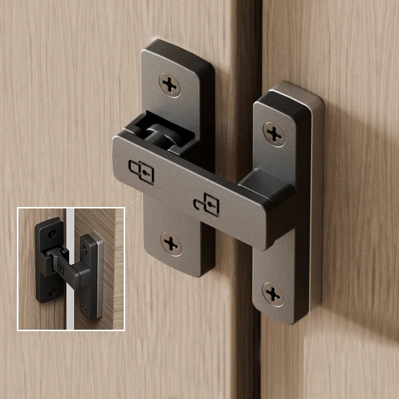 

Latch Deadbolt Indoor Non-Punch Door Lock Bathroom Sliding Door Buckle Sliding Door Snap Old-fashioned Surface-mounted Room Door