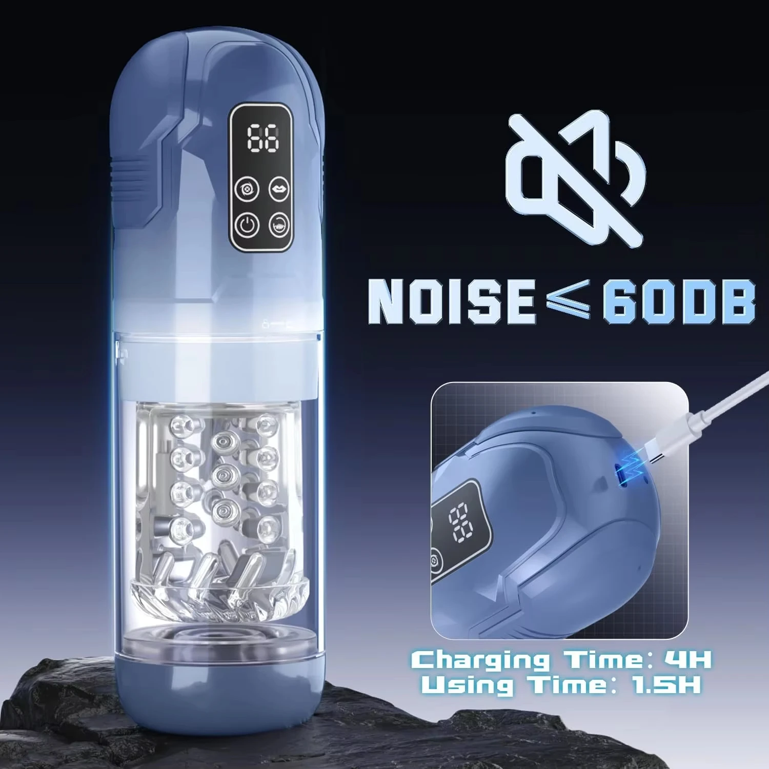 LCD Automatic Sucking Male Masturbator Penis Pump Water SPA Real Pocket Pussy Stroker Thrusting Rotating Licking Sex Toy for Men - Image 6