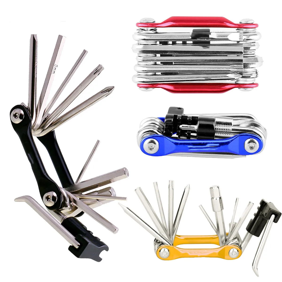 

Motorcycle Multifunction Tool Kits Multitool Tire Repair Tool Set with Screwdriver Chain MTB Road Cycling Bike Accessories
