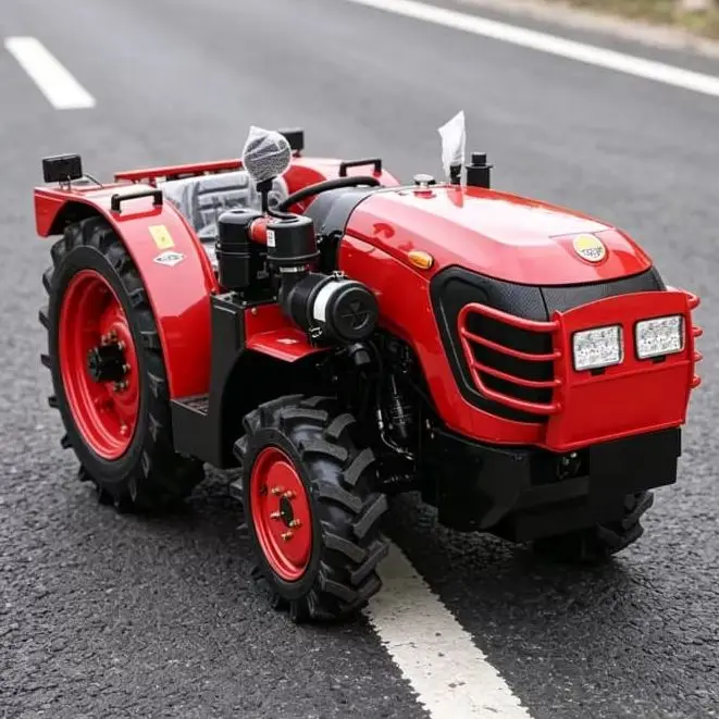 

Customized All-terrain 4WD Cultivator, Ride-on Four-wheel Rotary Mini Tiller, Farm Machinery for Wasteland Reclamation