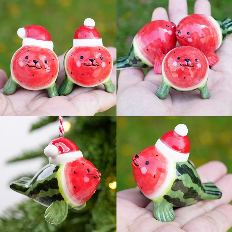 Resin Seal Decoration Christmas Party Decoration Pendant Christmas Tree Decoration Pendant Christmas Tree Socks Animal Decor image 4