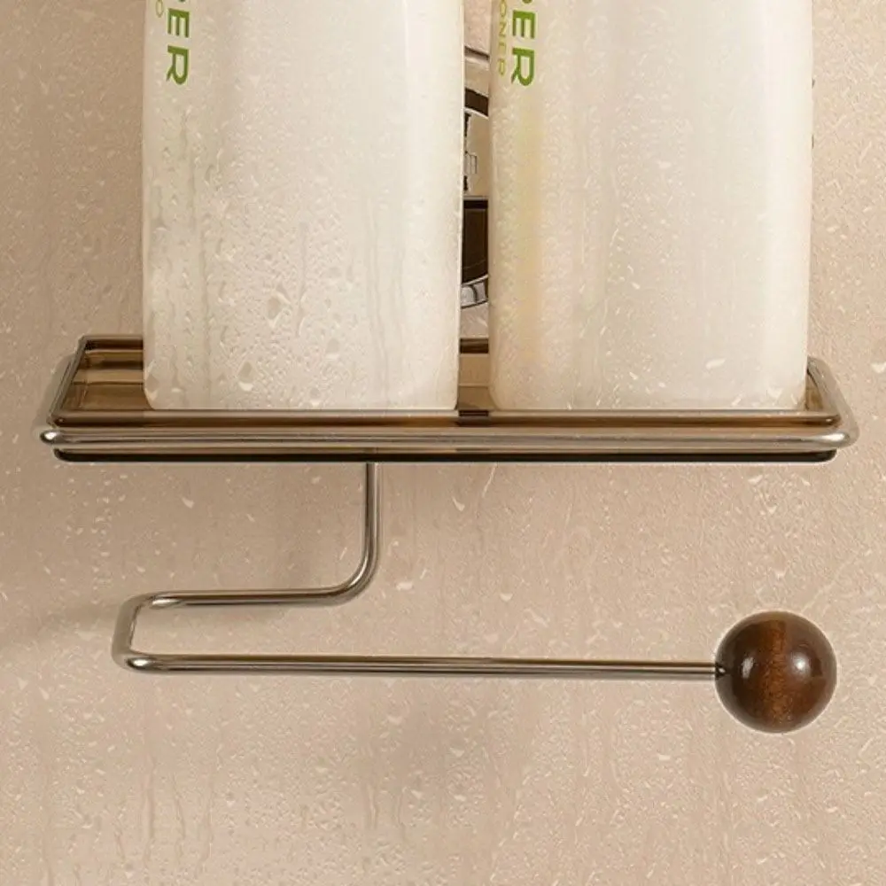 

Suction Cup Paper Towel Holder Wall Mounted Storage Rack Roll Paper Dispenser Stable Punch-free Toilet Tissue Hanger Household