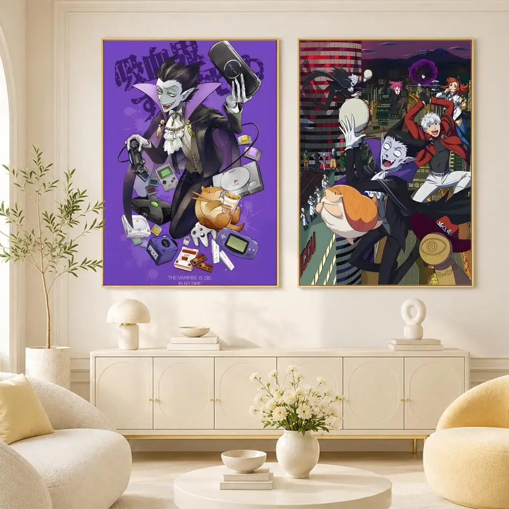 Anime The Vampire dies in no time Poster Room Home Decoration Interior Wall Art Printing Garage Posters Gift