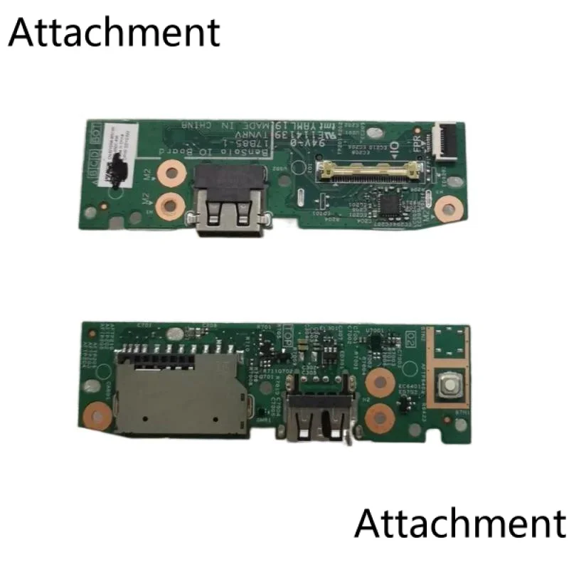 For Dell Inspiron 14 5481 5482 5491 2-in-1 power button USB SD card reader board W cable 2y03w 02y03w