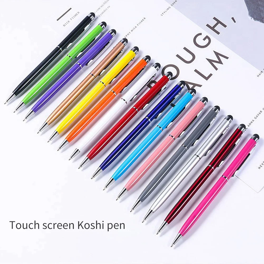 A91P 15Piece Stylus For Touch Screen Metal Pen Multicolor Stylus Replacement Accessories For Touch Screen Cell Phone Tablet Devi