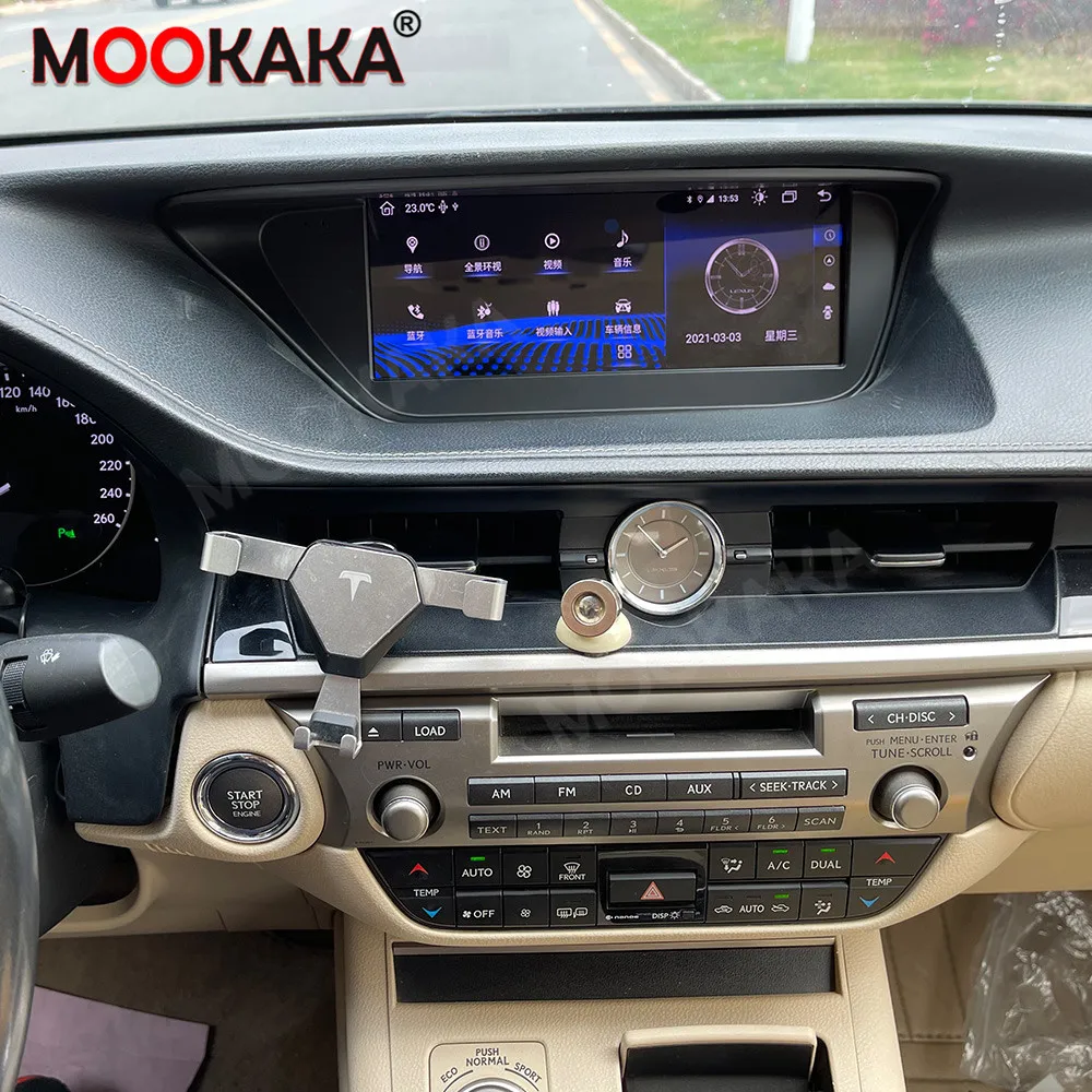 For Lexus ES ES350 ES200 ES300 ES300h ES250 2013 - 2017 Android  Car Radio Multimedia Player  AutoRadio Head Unit GPS Navigation