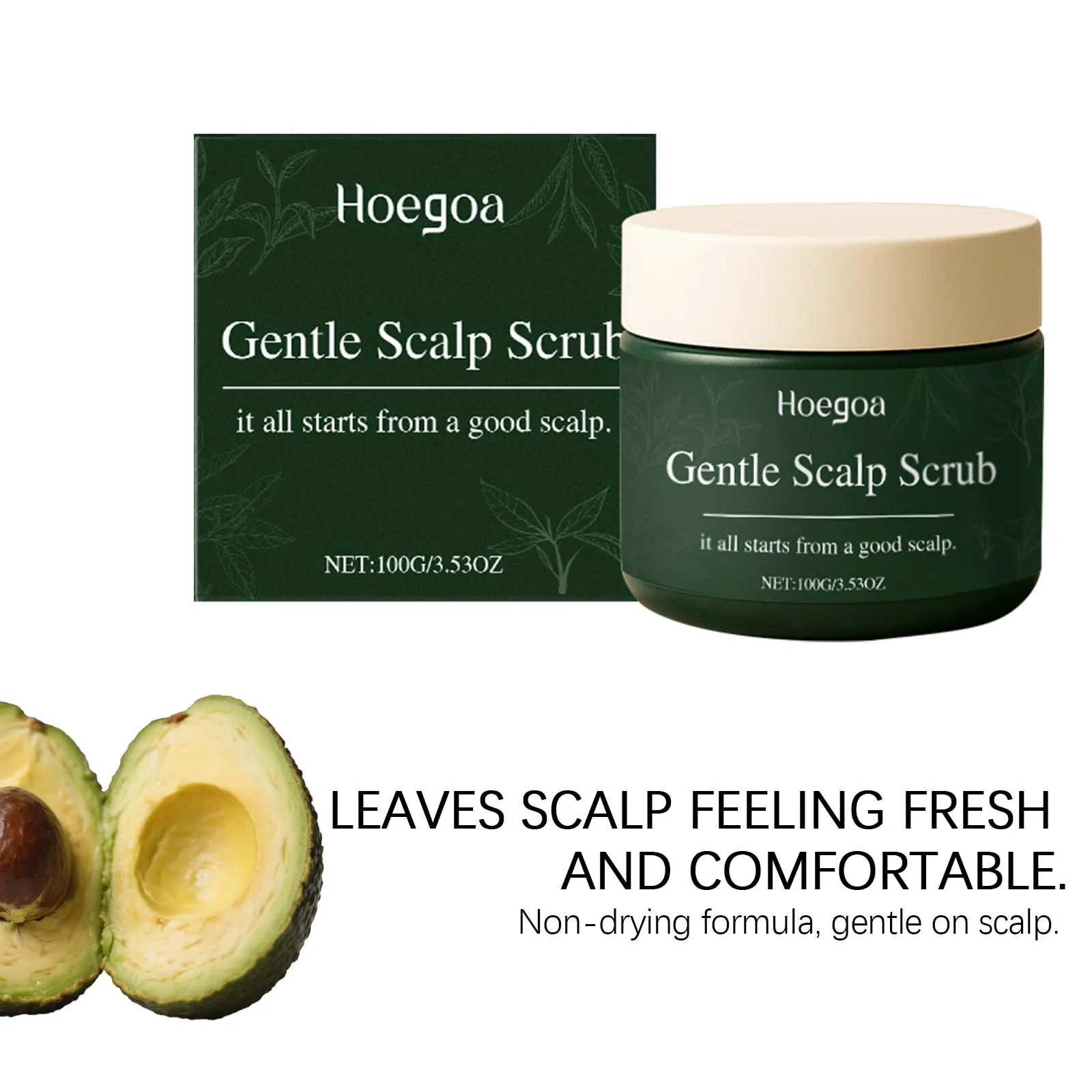 

Scalp Nourishing Scrub Remove Dirt Deeping Hydration Nourish Hair Oil Control Relieve Discomfort Reduce Loss Scalp Massage Scrub