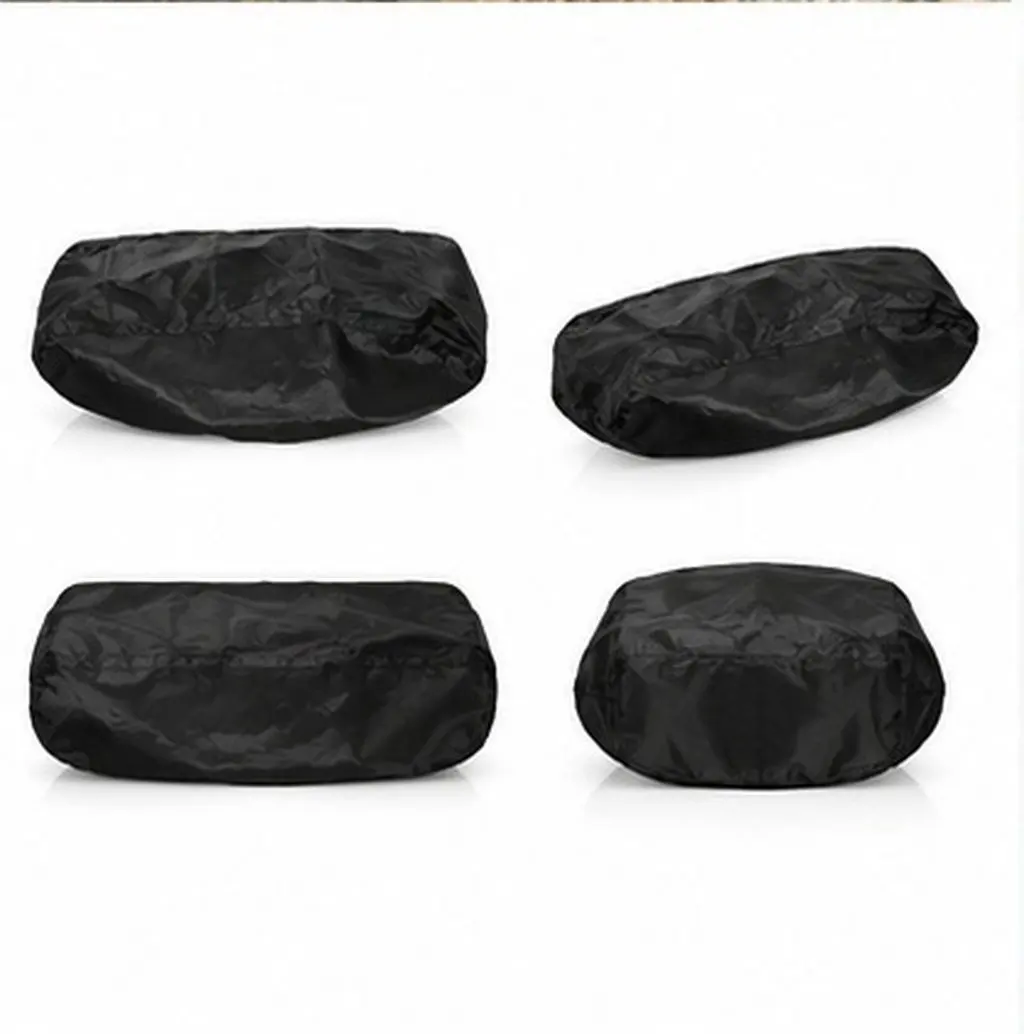2Pcs Winch Cover 420D Oxford Fabric Heavy Duty Waterproof Outdoor Dustproof Trailer Electric Winch Protector Motor Cover
