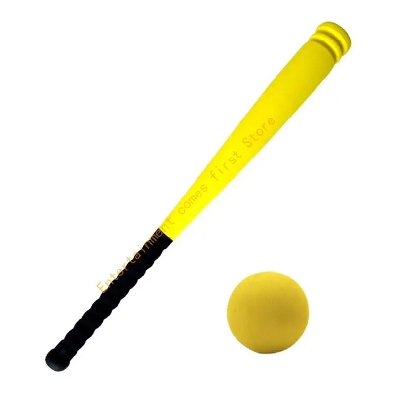 Mini Baseball Bar Antislip Grip for Children Practice Kids Soft Baseball Bat Kids Baseball Bat with Baseball Set 55KD