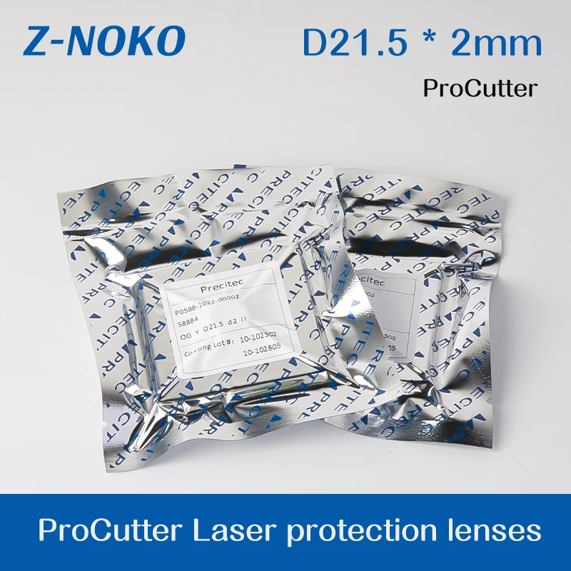 ZNOKE Precitec Original Protective Lens 21.5*2 Watt Laser Cutting Machine Precitec Lower Protective Lens