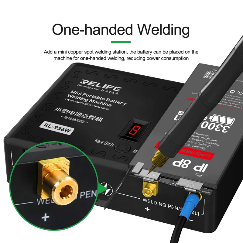 RL-936W Portable Mini Battery Spot Welding Machine short killer Precision Welding Battery Chip Replacement Soldering Repair