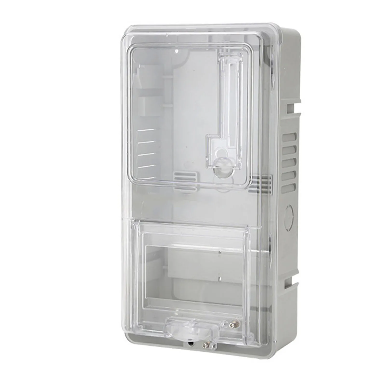 1pc 6-way Single-Phase Meter Box Waterproof Plastic Junction Box Electronic Transparent Cover Instrument Housing Case