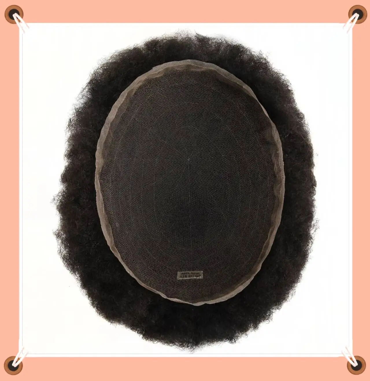 

Мужской парик-накладка TUL10 с кружевной основой, афро-кудри, 5 вариантов, 100% натуральные волосы, индийские волосы Реми, мужская накладка-парик