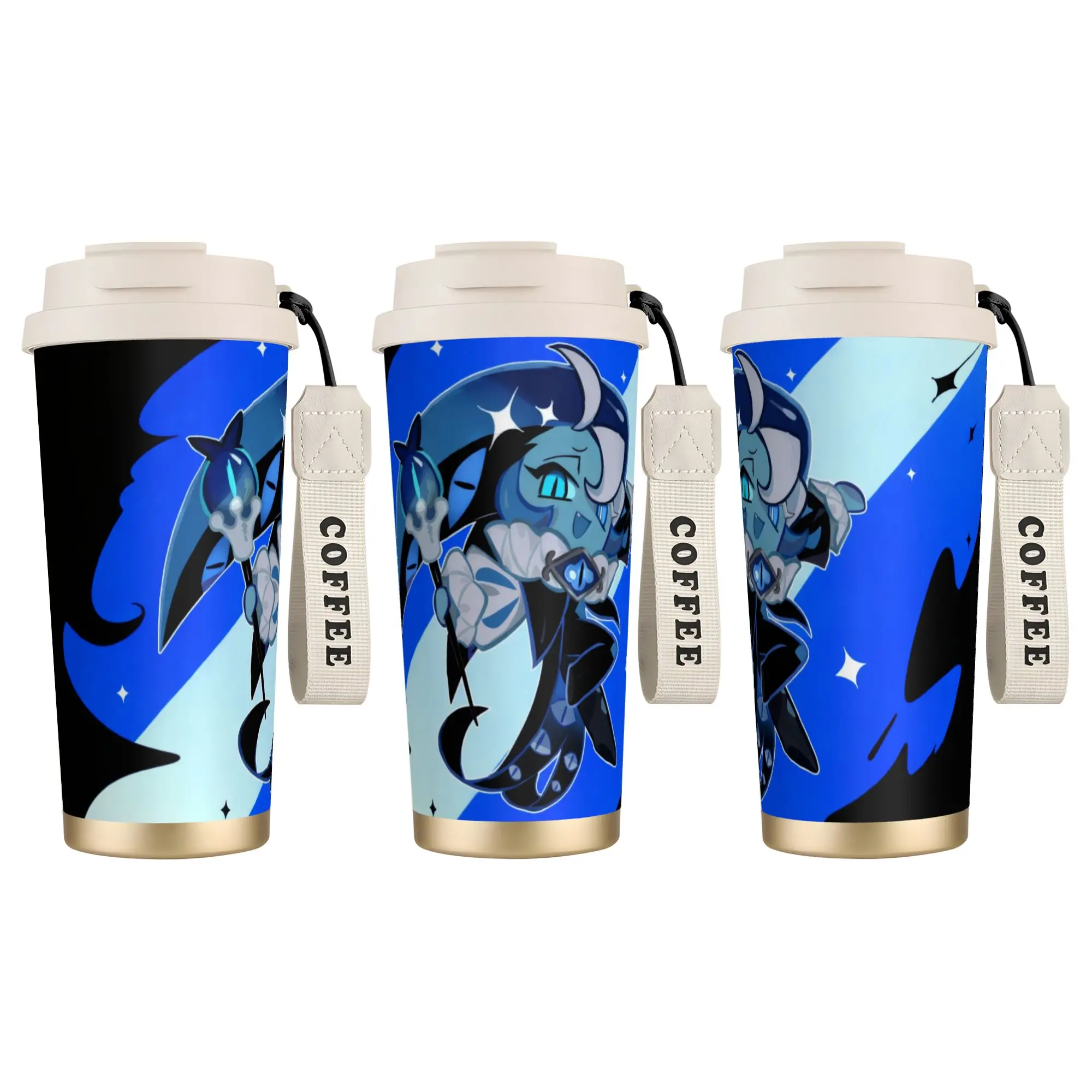 

Термокружка Cookie Run Kingdom из нержавеющей стали 316, большая емкость, сохраняет тепло для горячих напитков, кофе, молока, чая, воды