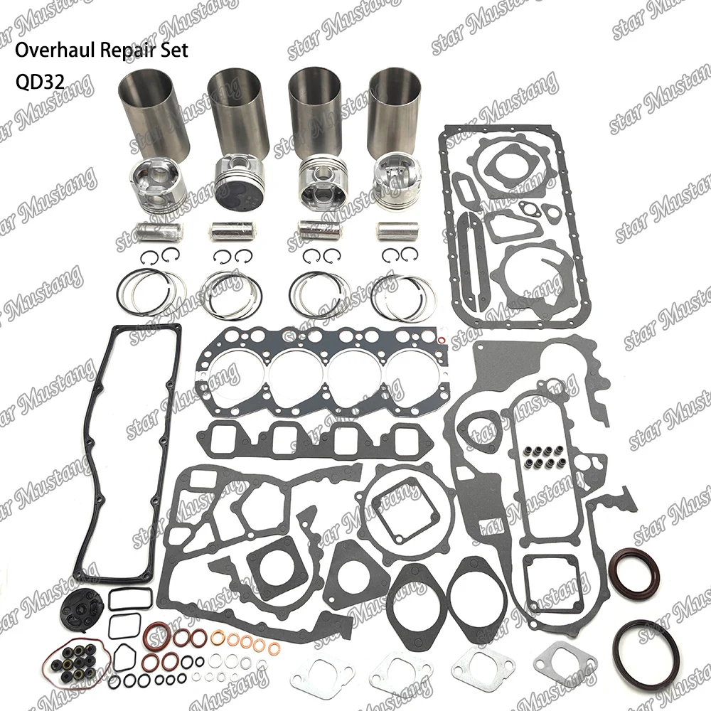 

Ремонтный набор для капитального ремонта QD32, подходит для деталей двигателя Nissan