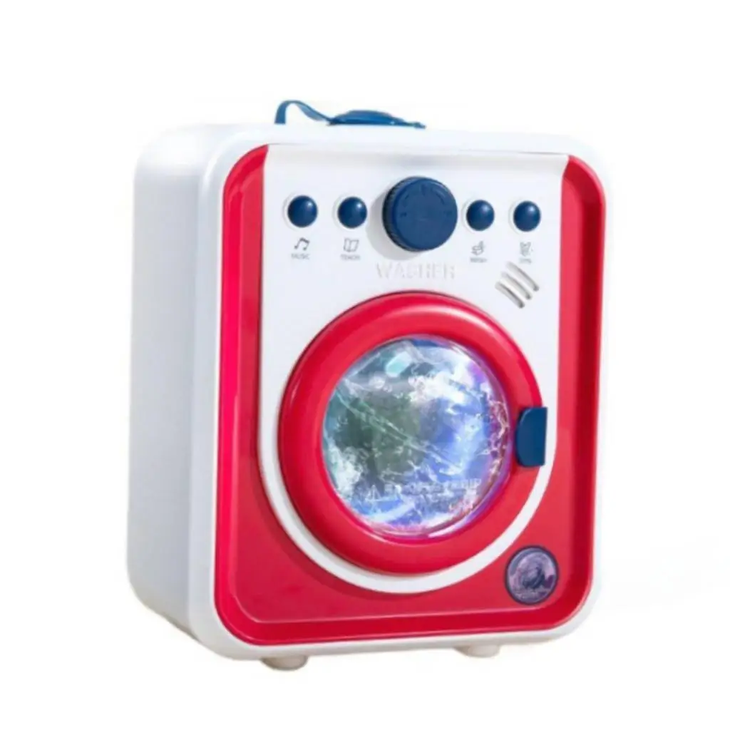 Kids Mini Simulation Washing Machine Pretend Play Mini Washing Machine Toy for Unisex Children