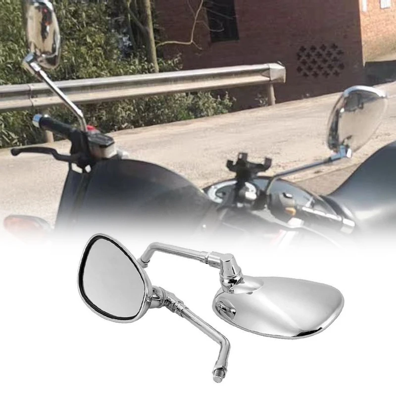 1 Pair Motorcycle Mirror Motorbike Rear View Mirror for YAMAHA Vmax Virago 535 V-Star 650 1100 1300