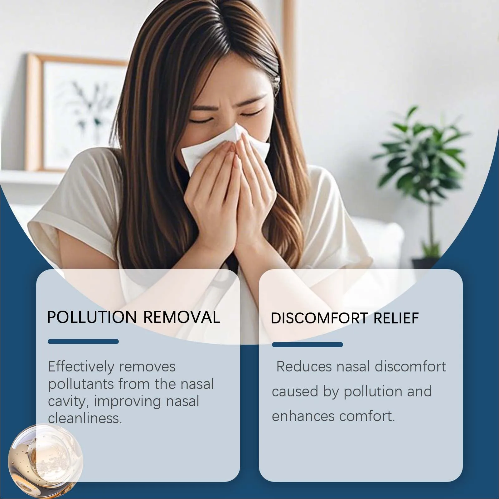 رذاذ تنظيف الأنف تنظيف لطيف إزالة الملوثات الأنفية تخفيف احتقان الأنف الانزعاج ترطيب العناية بالأنف 60 مللي #4