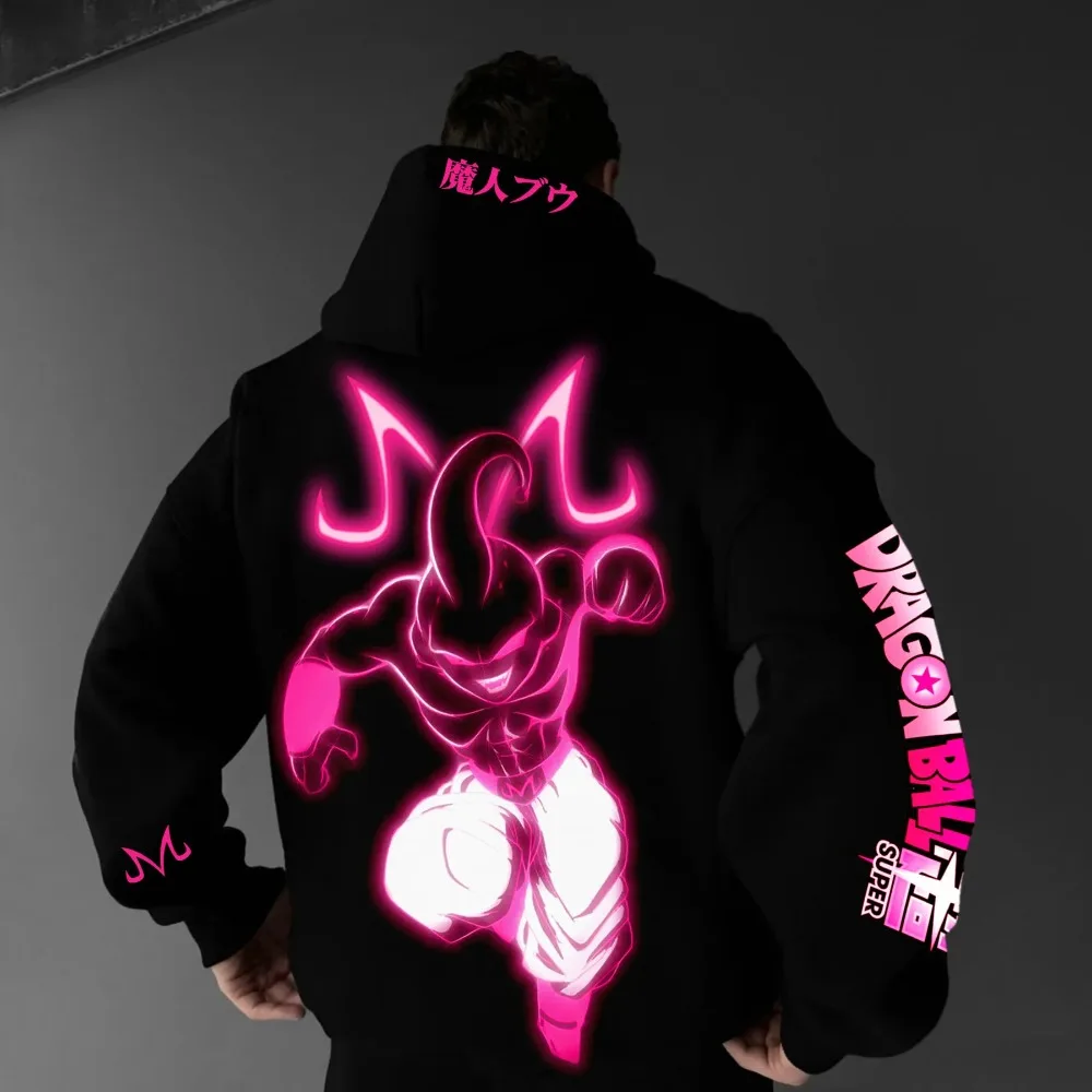 2025 Dragon Ball Anime Harajuku Hoodie Street Wear Men Autumn Winter Vintage Hooded Sweater Oversized Women Long Sleeve Unisex