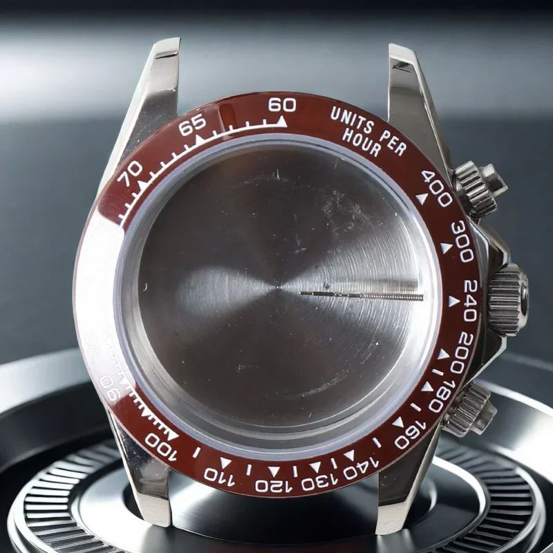 Seiko VK63 Watch Case 39mm Stainless Steel Sapphire