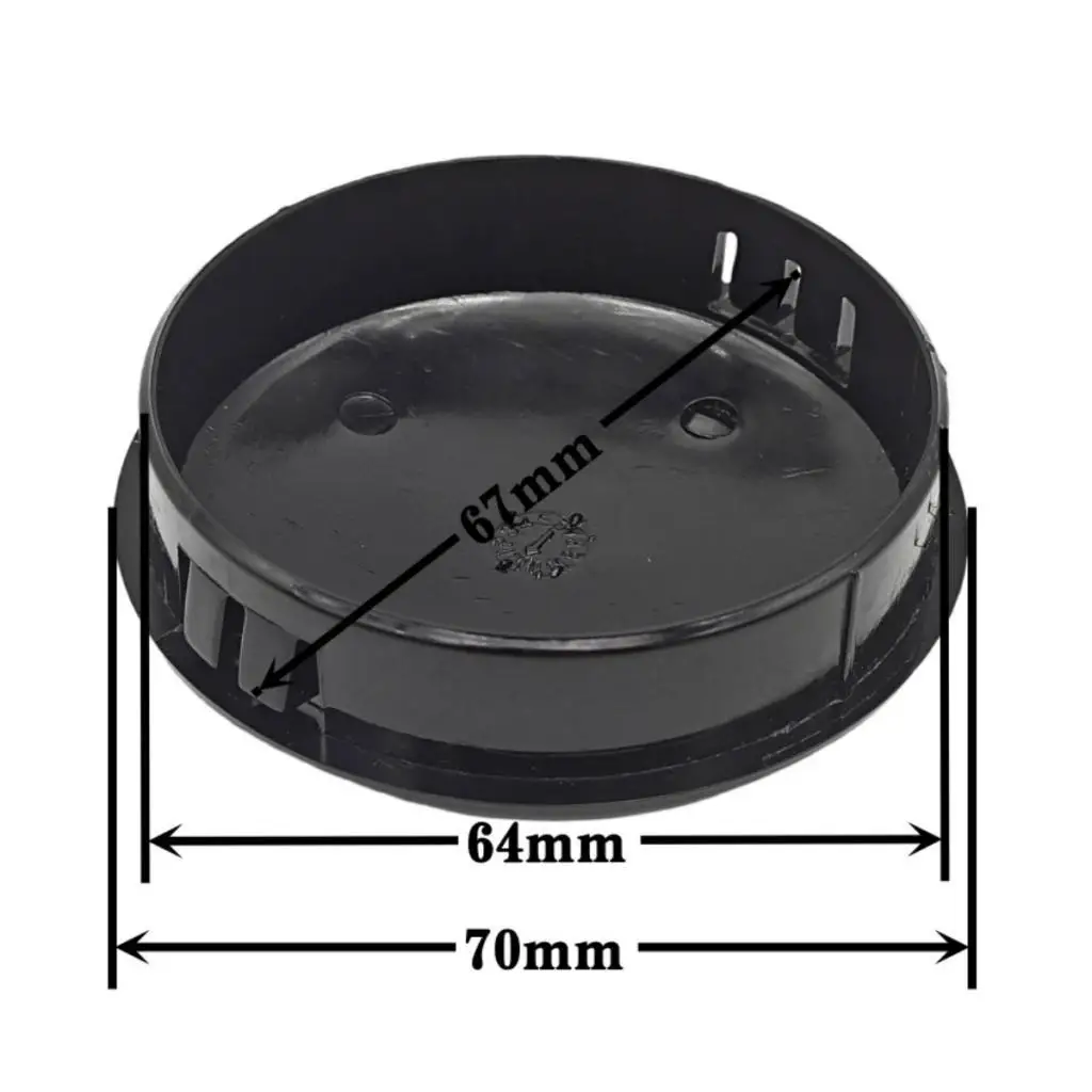 Watercraft Steering Wheel Cap Premium PC High Strength Black Center Cover for Boat Engine Easy Maintenance