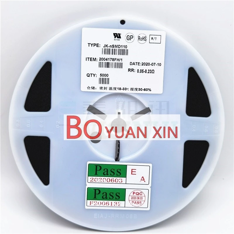 50pcs/lot  JK-NSMD110  marking JH 1206 PPTC 1.1A 6V  1206  1100MA 6V SMD Resettable Fuse PTC PolySwitch Self-Recovery Fuses