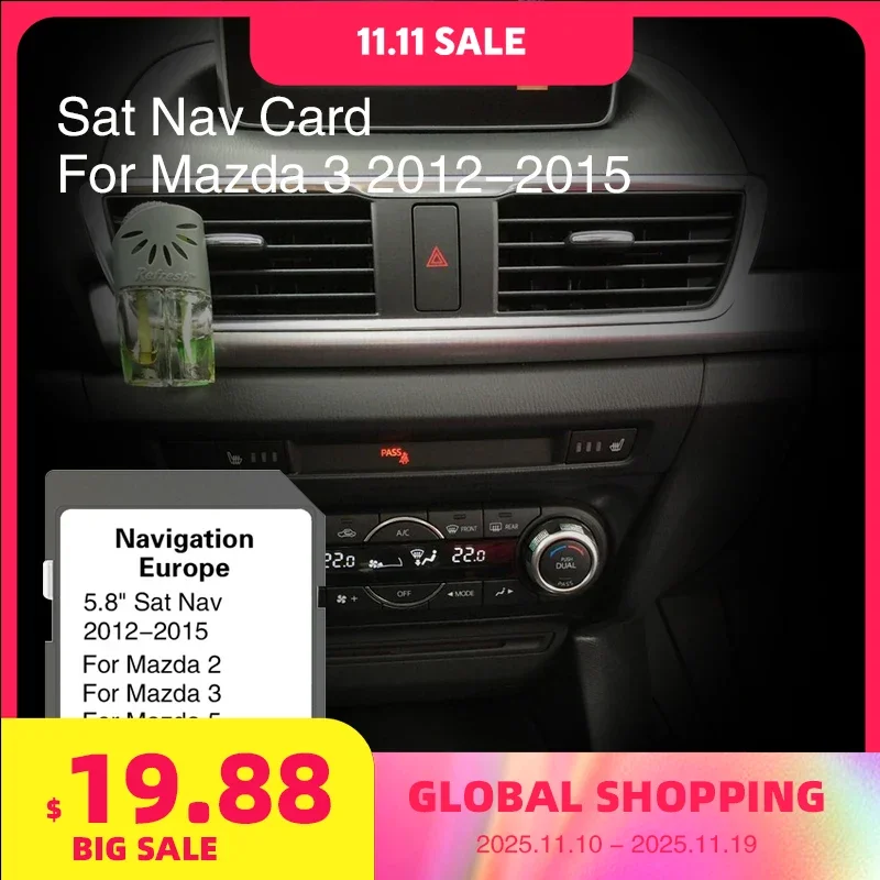 

for Mazda 3 from 2012 to 2015 SD Card 2023/2024 Version Sat Nav AVN1 Units Navigation Latest Europa Britain Maps GPS