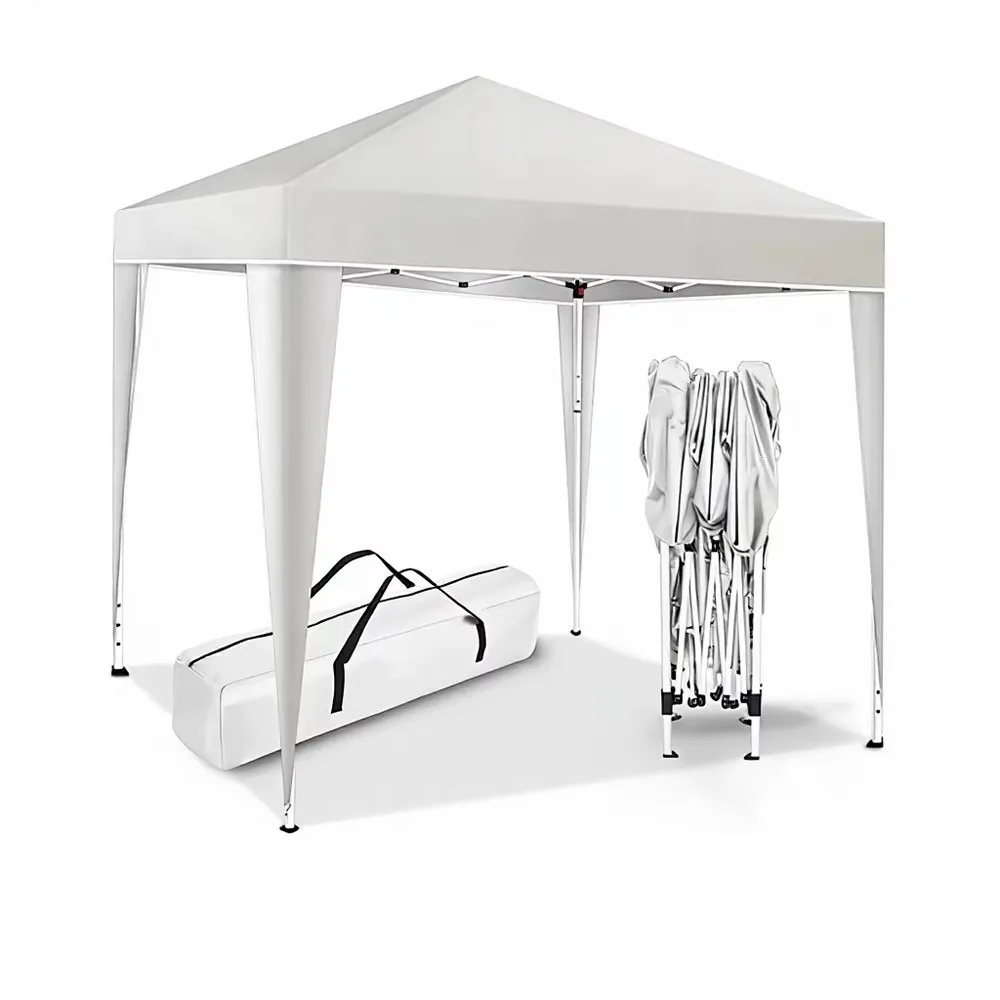 3x3m Pop Up Tent Waterproof Outdoor Advertising Canopy Hollow Steel Frame for Exhibition Event Display Four Corner