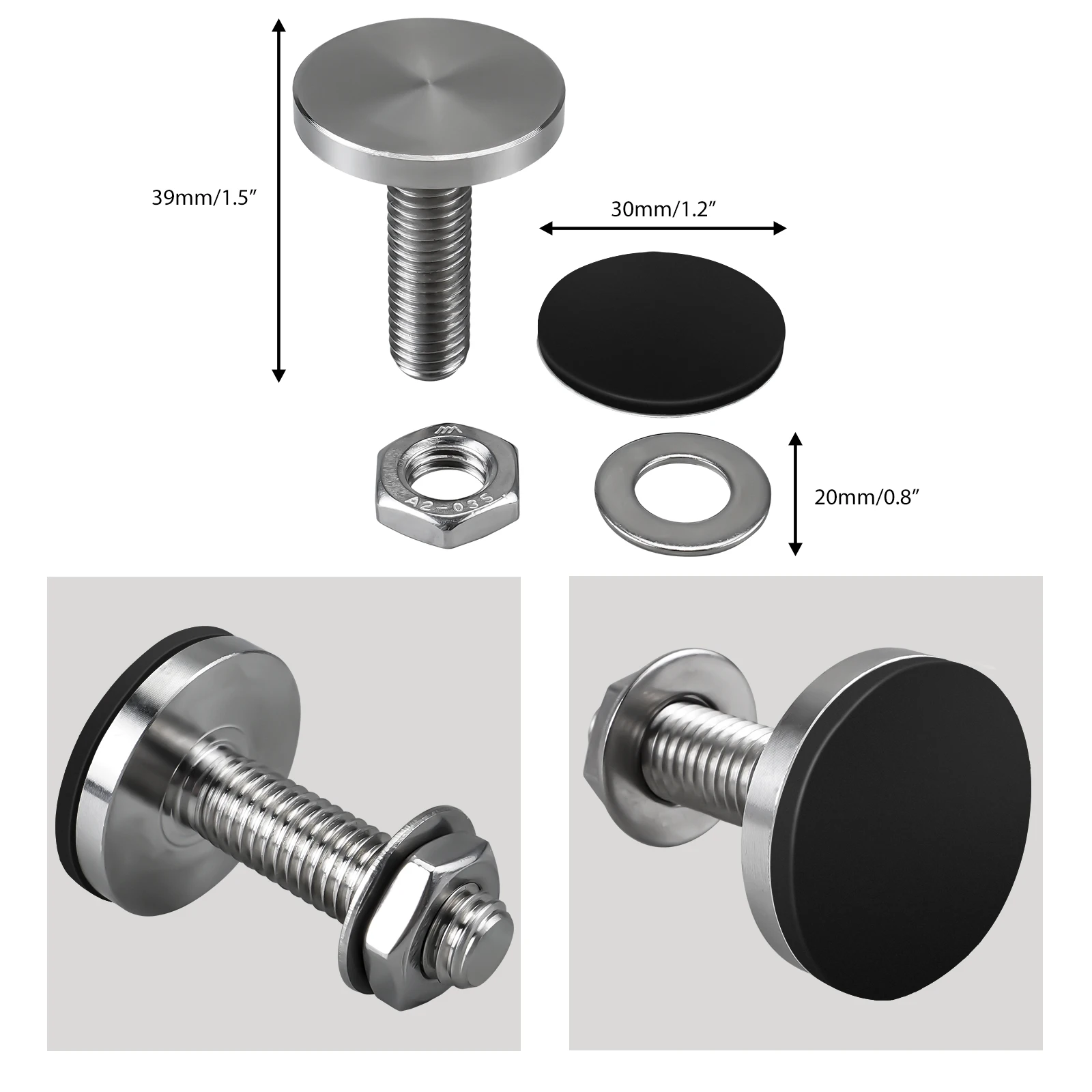 BEVINSEE Korte koppelingspedaalstop voor BMW E30 E46 E36 M3, voor BMW E39, voor BMW Z3