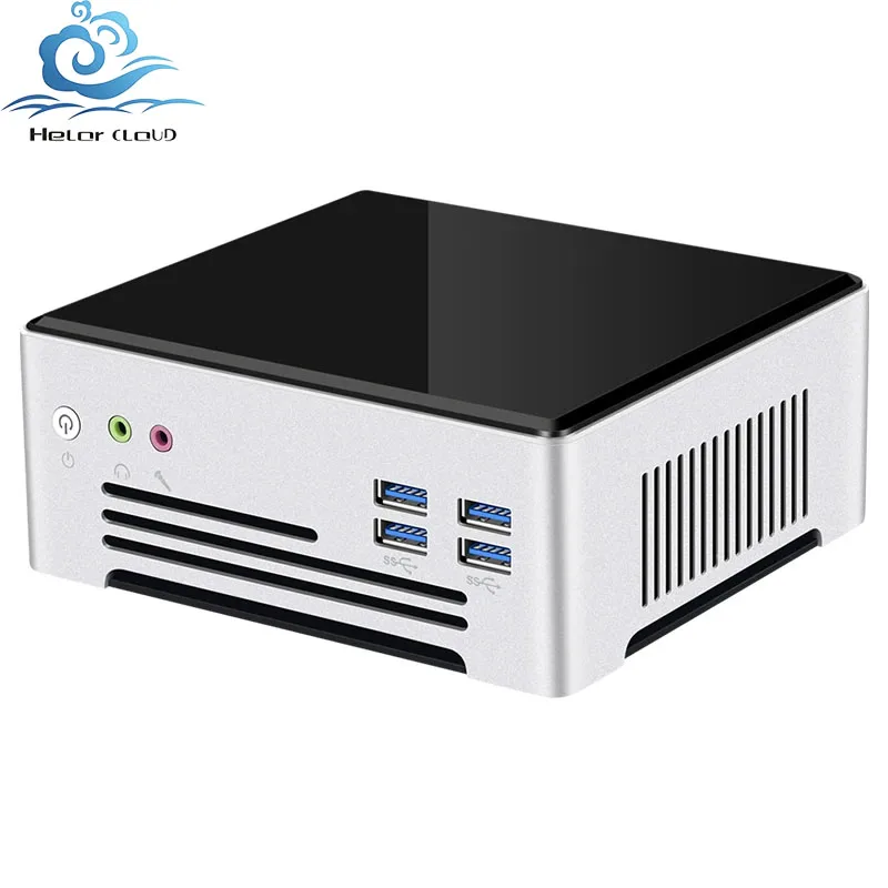 

Helorpc i5 i7 Core 7820HQ 8250U 1035G7 9880H Dual LAN 6*USB3.0 Mini PC DDR4 WIFI DP HD 4K Support Win10 Linux Desktop Computer