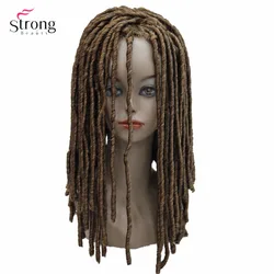 Strongbeauty, peruca de cabelo torcido, viés de cabelo, perucas dreadlocks sintéticos, tranças