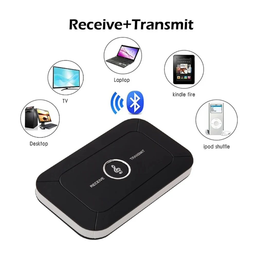 송신기 수신기 무선 B6 Bluetooth 호환 5.0 오디오 어댑터 PC TV 용 3.5mm 3.5 AUX 음악 수신기 송신기 플레이어