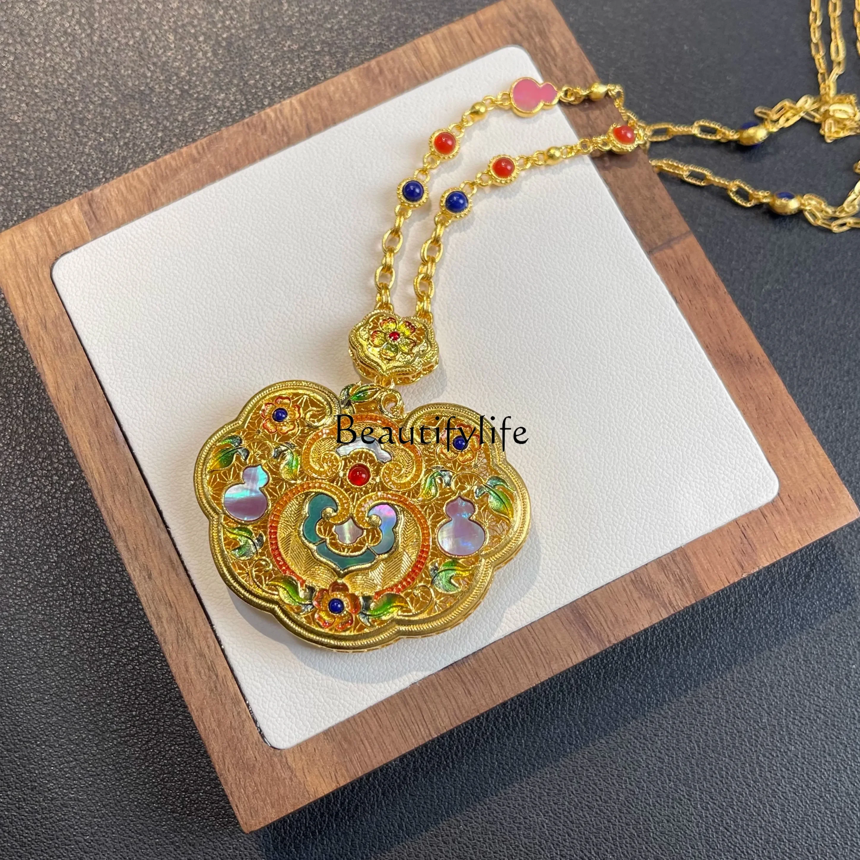 

Ancient Ruyi gourd screw pendant niche retro high-end pendant atmospheric gift