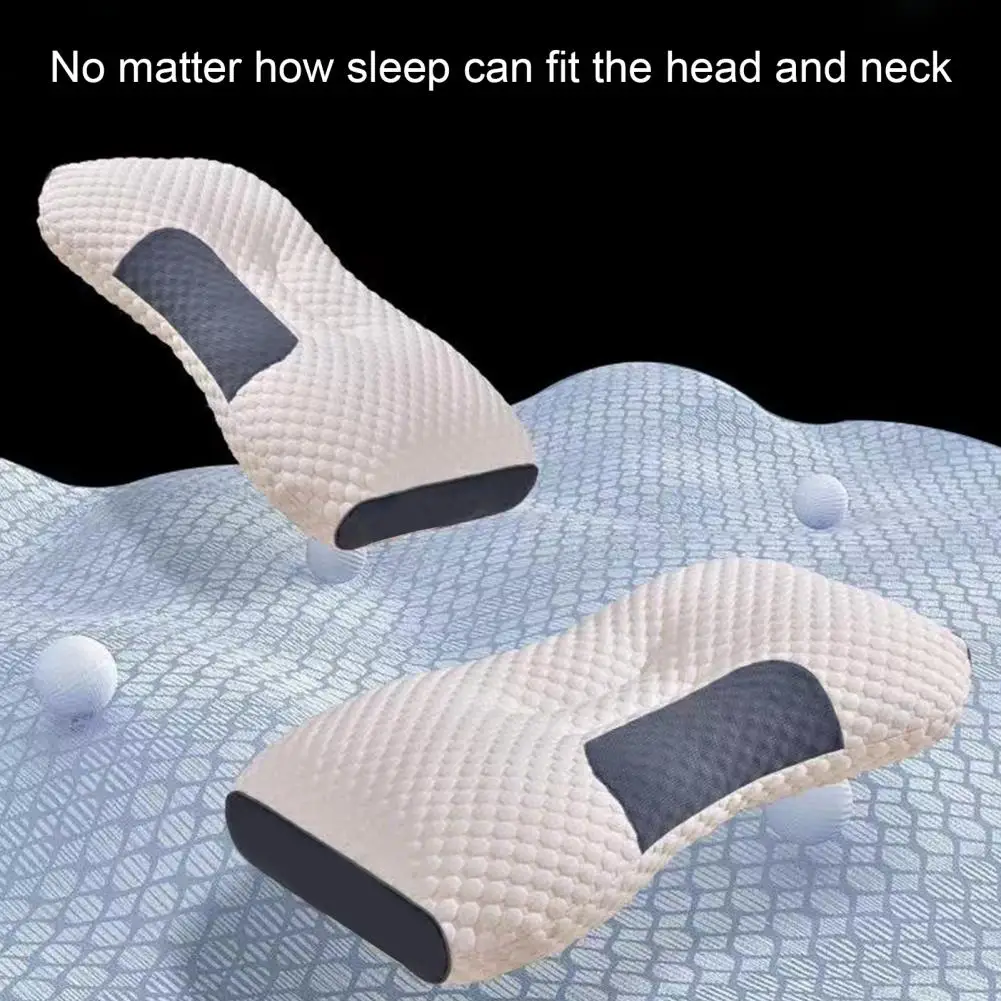 Lightweight Cervical Pillow Ergonomic Design Neck Pillow Fast Rebound Comfortable Touch Neck Pillow  Protect Neck