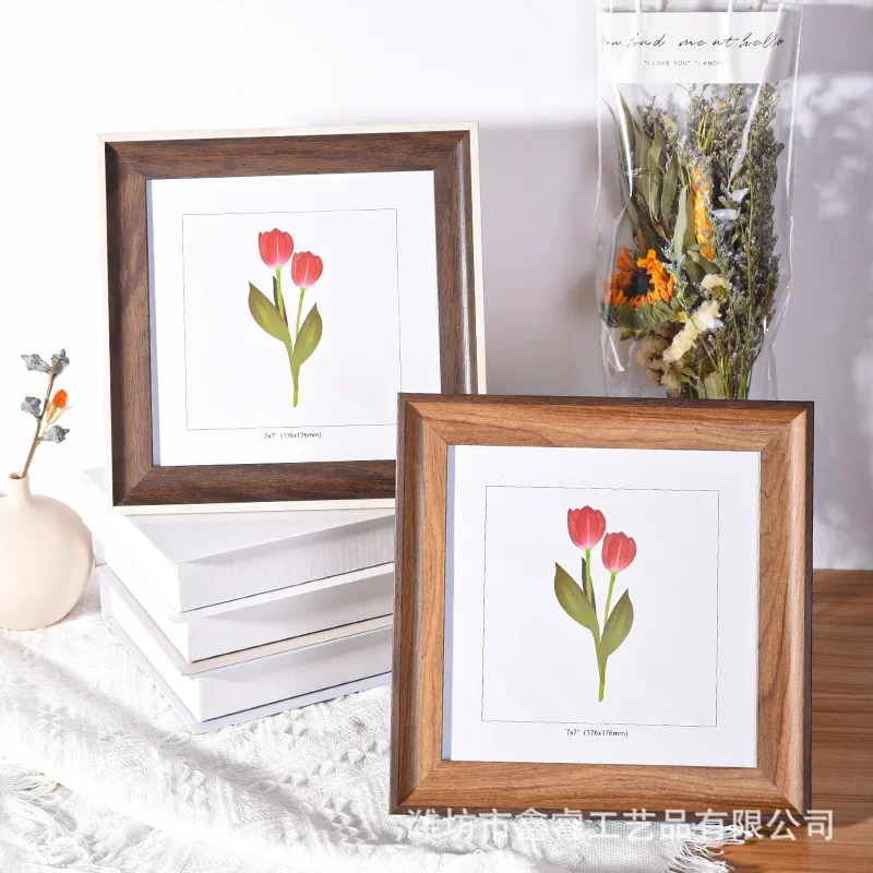 Square Picture Frame 6 Inch, 7 Inch, 8 Inch, 10 Inch Tabletop Photo Frame for Displaying Artwork and Memories Home Decor